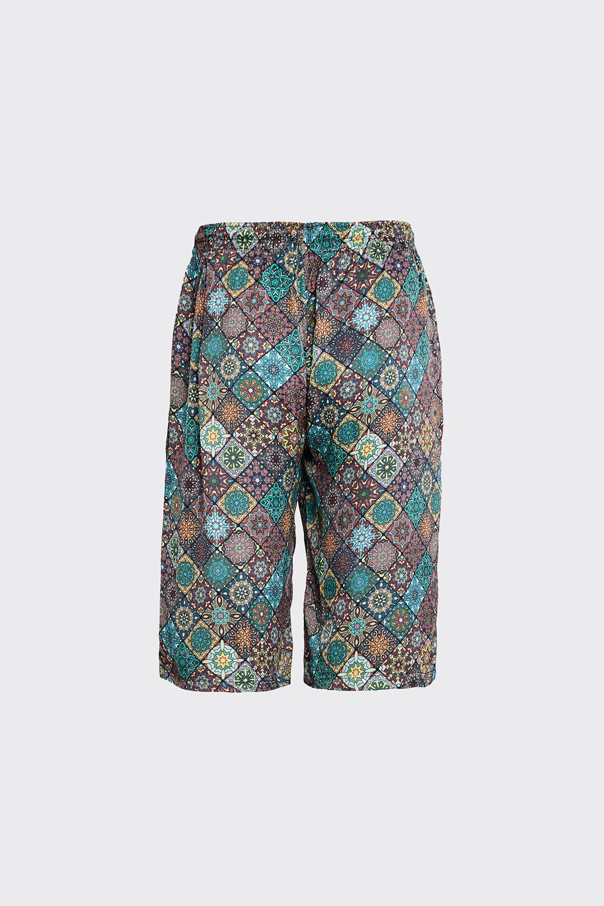 Baroque Mosaique Silk Shorts