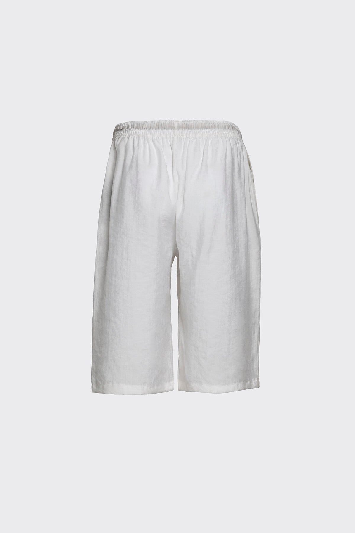 Lyocell White Shorts