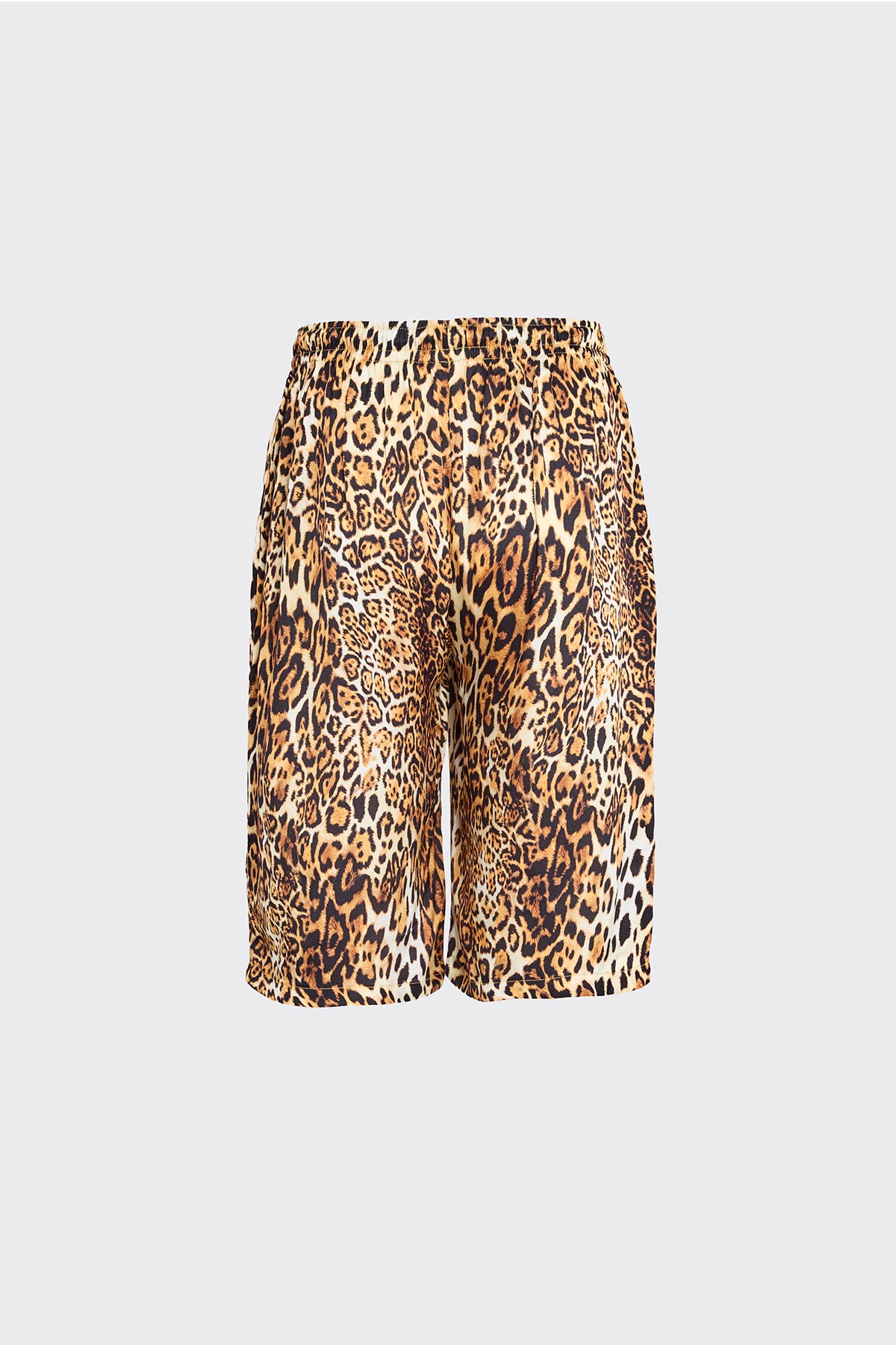 Lush Leopard Silk Shorts