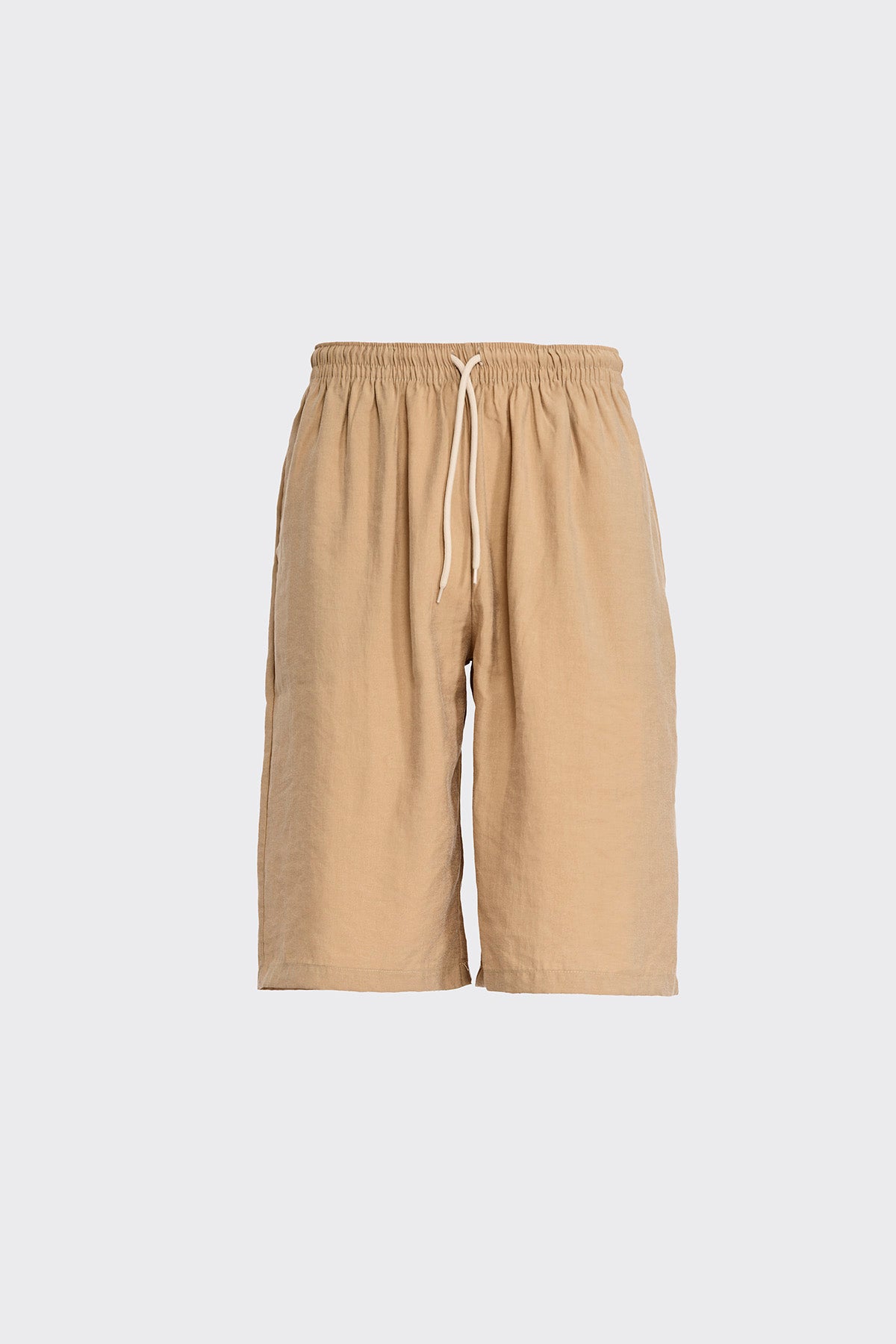 Lyocell Beige Shorts